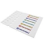 CombiCraft Sleufetiketten met eigen ontwerp 250x25mm  - per 200 etiketten