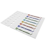 Sleufetiketten met eigen ontwerp 250x25mm  - per 200 etiketten