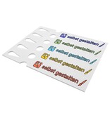 Sleufetiketten met eigen ontwerp 250x38mm  - per 200 etiketten