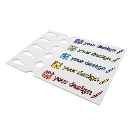 Sleufetiketten met eigen ontwerp 250x38mm  - per 200 etiketten