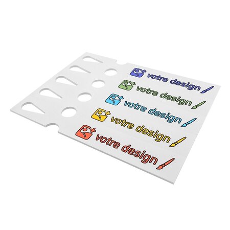 Sleufetiketten met eigen ontwerp 250x38mm  - per 200 etiketten