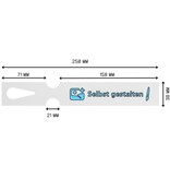 CombiCraft Sleufetiketten met eigen ontwerp 250x38mm  - per 200 etiketten