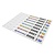 CombiCraft Sleufetiketten 250x25mm met ontwerp en nummer