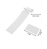 CombiCraft Sleufetiketten met eigen ontwerp 250x38mm met afscheurstrook   - per 200 etiketten