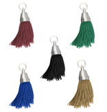 Philadelphia hotelsleutelhanger Messing 140mm met kwast