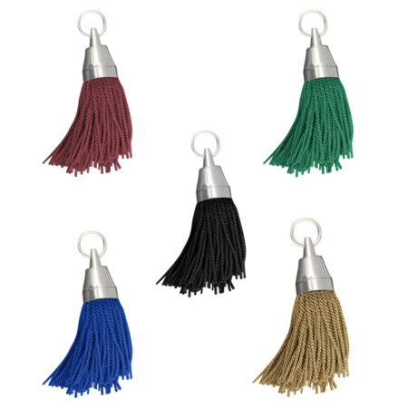 CombiCraft Philadelphia hotelsleutelhanger Messing 140mm met kwast