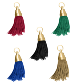 Philadelphia hotelsleutelhanger Messing 140mm met kwast