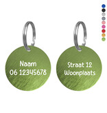 CombiCraft Hondenpenning aluminium rond Ø35mm met naam en tekst – per stuk