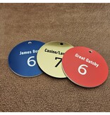 CombiCraft Kunststof sleutellabel met tekst en nummer - per stuk