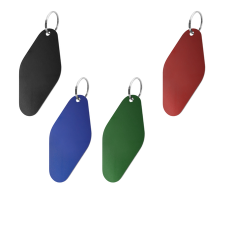 Blanco aluminium sleutellabel 88,5x44mm eclips - per stuk