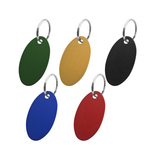 CombiCraft Blanco aluminium sleutellabel 40x24mm ovaal - per stuk