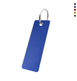 Blanco aluminium sleutellabel 70x25mm rechthoek - per stuk