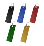 Blanco aluminium sleutellabel 70x25mm rechthoek - per stuk