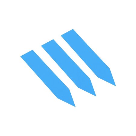 CombiCraft Blanco plantenstekers extra klein 13x60mm van 350 micron in meerdere kleuren - per 100 stuks