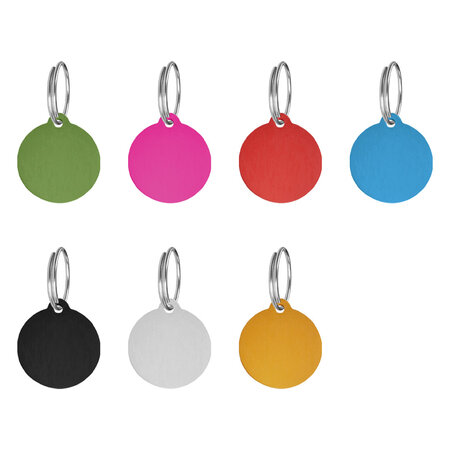 CombiCraft Lovely Dogs Hondenpenning aluminium rond Ø25mm met naam en tekst – per stuk