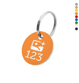 CombiCraft Kunststof sleutellabel met logo en nummer - per stuk