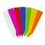 Blanco steeketiketten groot 18x100mm van 1000 micron in meerdere kleuren - per 100 stuks