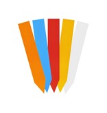 CombiCraft Blanco plantenstekers klein 16x100mm van 350 micron in meerdere kleuren - per 100 stuks