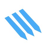 CombiCraft Blanco plantenstekers klein 16x100mm van 350 micron in meerdere kleuren - per 100 stuks