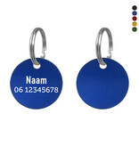 CombiCraft Aluminium hondenpenning Ø30mm met naam en telefoonnummer - per stuk