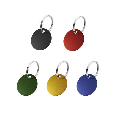 CombiCraft Aluminium hondenpenning Ø30mm met naam en telefoonnummer - per stuk