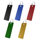 Aluminium sleutellabel 70x25mm met tekst en nummer - per stuk