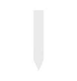 Blanco steeketiketten of plantenstekers middel 20x120mm van 600 micron dik wit - per 50 stuks
