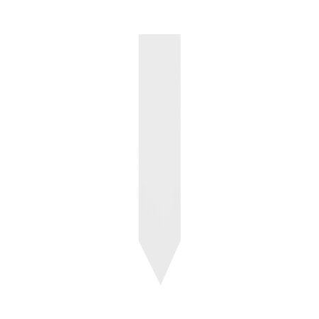 Blanco steeketiketten of plantenstekers middel 20x120mm van 600 micron dik wit - per 50 stuks