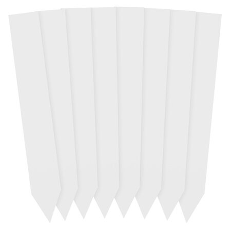 Blanco steeketiketten of plantenstekers groot 20x140mm van 600 micron dik wit - per 50 stuks