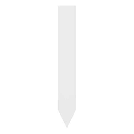 Blanco steeketiketten of plantenstekers groot 20x140mm van 600 micron dik wit - per 50 stuks