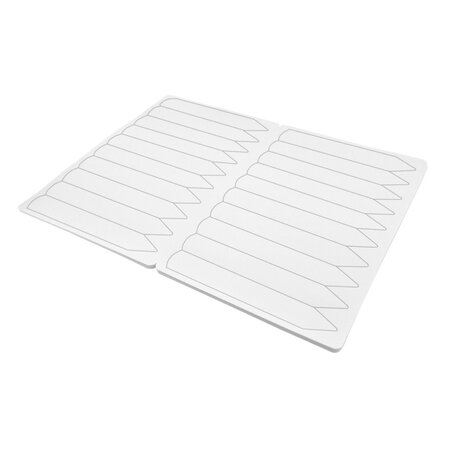 CombiCraft Blanco steeketiketten of plantenstekers 20x120mm voor laserprinters wit - per 100 etiketten