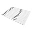 Steeketiketten of plantenlabels genummerd 20x120mm wit - per 100 etiketten