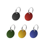 CombiCraft Aluminium hondenpenning Ø30mm met naam, telefoonnummer en tekst tweezijdige gravering - per stuk