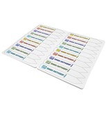 Steeketiketten of plantenlabels met eigen ontwerp 20x120mm  wit - per 100 etiketten