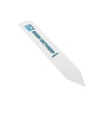 Steeketiketten of plantenlabels met eigen ontwerp 20x120mm  wit - per 100 etiketten