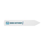 Steeketiketten of plantenlabels met eigen ontwerp 20x120mm  wit - per 100 etiketten