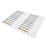 Steeketiketten of plantenlabels met eigen ontwerp 20x120mm  wit - per 100 etiketten