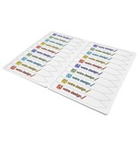 Steeketiketten of plantenlabels met eigen ontwerp 20x120mm  wit - per 100 etiketten