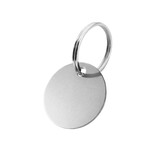 Blanco aluminium sleutellabel zilverkleurig - per stuk