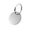 Blanco aluminium sleutellabel zilverkleurig - per stuk