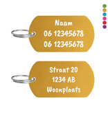 Lovely Dogs Hondentag aluminium groot 50x28mm met tekst - per stuk