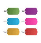 Lovely Dogs Hondentag aluminium groot 50x28mm met tekst - per stuk