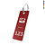 CombiCraft Aluminium sleutellabel 25x70mm met nummer en logo - per stuk