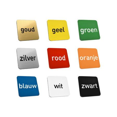 Kunststof sleutellabel met tekst en logo tweezijdig gegraveerd - per stuk