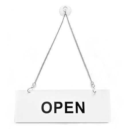 Kunststof open gesloten bord 29,8 x 9,8 cm - per stuk