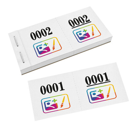 CombiCraft Nummerlootjes met full color logo - per 1000 nummers