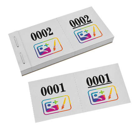 CombiCraft Nummerlootjes met full color logo - per 1000 nummers