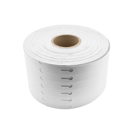 Blanco sleufetiketten 160x17mm voor thermal transferprinters op rol wit - per 4000 etiketten