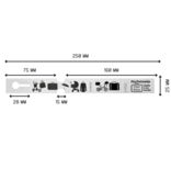 Bagagelabels of bagagetickets 250x25mm op rol in meerdere kleuren - per 500 labels