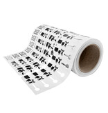 Bagagelabels of bagagetickets 250x25mm op rol in meerdere kleuren - per 500 labels